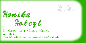 monika holczl business card
