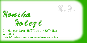 monika holczl business card